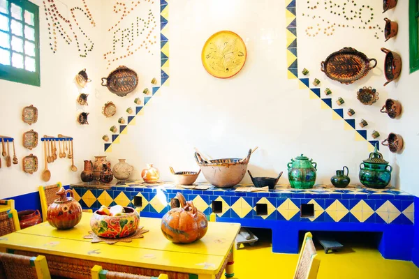 Coyoacan Mexico Oct 2019 Kitchen Blue House — Stock Photo, Image