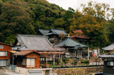 Shikoku, JAPAN - 2 Mayıs 2025 No.41 Ryuko Tapınağı, Shikoku haccında. Yüksek kalite fotoğraf