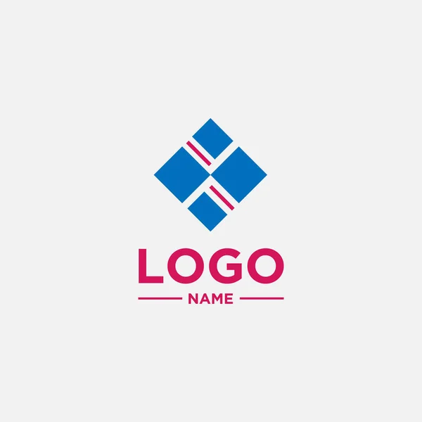 Modelos Projeto Logotipo Negócio Com Ícones Abstratos Losango —  Vetores de Stock