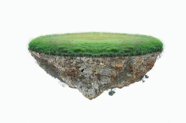 Güzel bir doğal çimen adasıyla