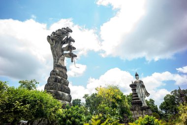 Buddha Parkı, Vientiane, Laos, seyahat ve heykeller