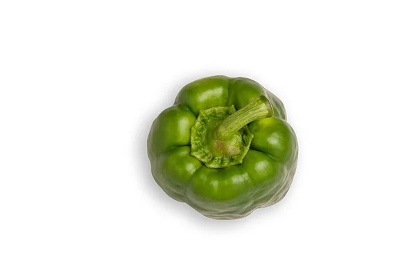 Paprika Paprika Grüner Paprika Isoliert Auf Weißem Hintergrund — Stockfoto