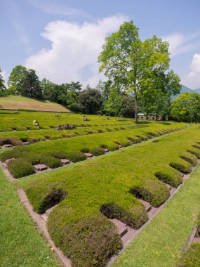 Alman askeri Costermano mezarlığı Belediye Costermano, İtalya'nın Garda Gölü doğu kıyısında dağlık bir bölgede yer