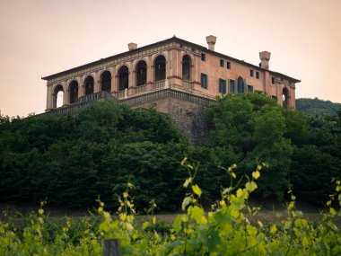 Torreglia, İtalya - 26 Mayıs 2018: Venedik Rönesans tarzı villa Villa dei Vescovi olduğunu. Şu anda bir müze halka açık olduğunu.