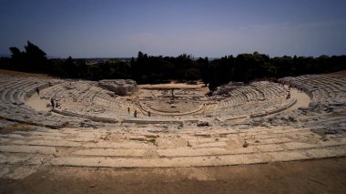 Syracuse, İtalya'nın Yunan Tiyatrosu.