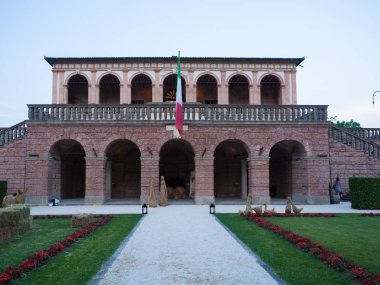 Villa dei Vescovi is a Venetian Renaissance-style villa. clipart