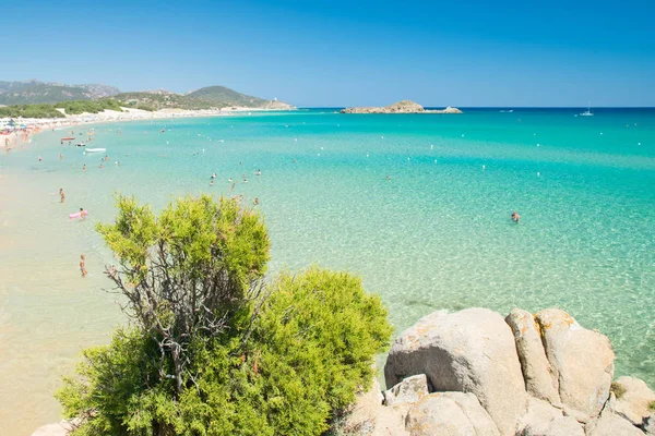 Panorama Wonderful Beaches Chia Sardinia Italy — Stock Photo, Image