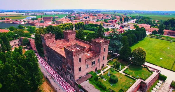 Verona Itálie Července 2018 Krásné Staré Italské Hrad Hostování Svatba — Stock fotografie