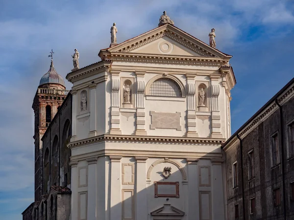 Facade Abbey Santa Maria Delle Carceri Province Padua Founded Year — Stock Photo, Image
