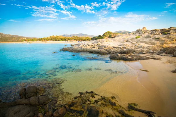 Zee Ongerepte Stranden Van Chia Eiland Van Sardinië Italië — Stockfoto