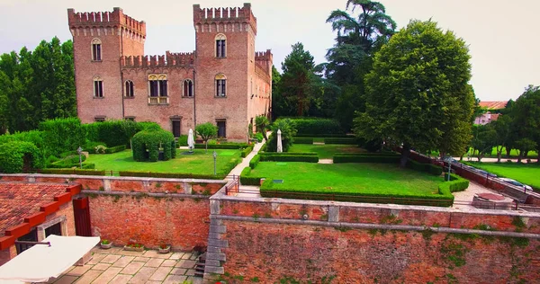 Verona Itálie Července 2018 Krásné Staré Italské Hrad Hostování Svatba — Stock fotografie