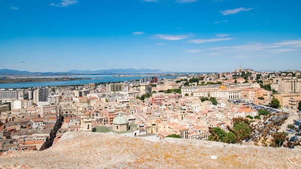 Вид Кальярі Столицю Сардинії Італія — стокове фото