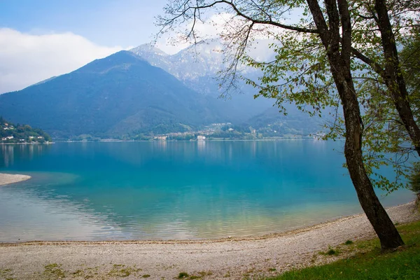 Ledro Lago Itália Chamado Lago Azul — Fotografia de Stock
