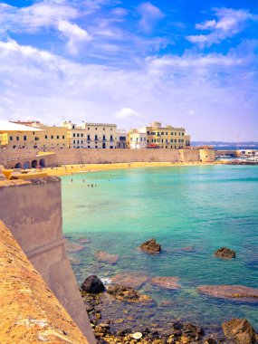 Doğal görünümü Gelibolu Waterfront,: Salento, Apulia, İtalya