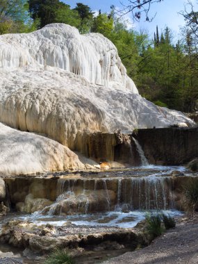 Val d'Orcia, Tus Bagni san filippo termal su baharı
