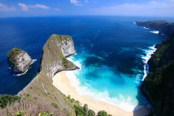 Головний Вид Пляж Келінгкінг Найдивовижніших Місцях Острові Нуса Пеніда Балі — стокове фото