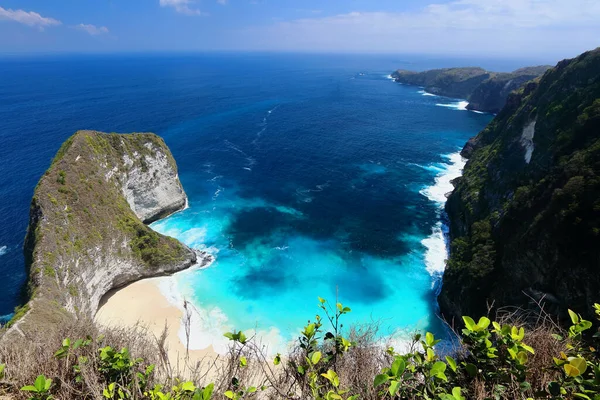 Main View Kelingking Beach Most Amazing Spots Nusa Penida Island — Stock Photo, Image