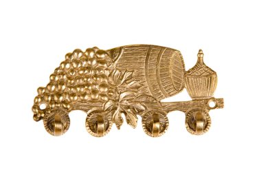 Beyaz bir arka plan üzerinde Vintage ceket kanca