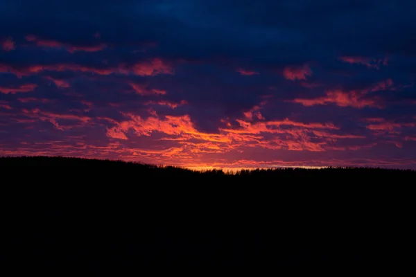 Яркое Солнце Закате — стоковое фото