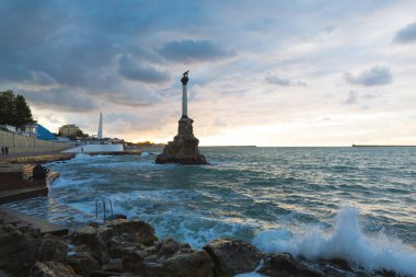 Batık gemi anıt. Sevastopol. Crimea