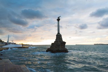 Batık gemi anıt. Sevastopol. Crimea