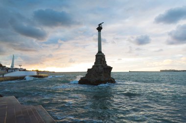 Batık gemi anıt. Sevastopol. Crimea