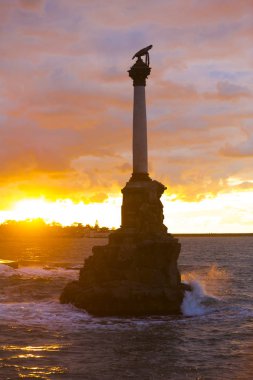 Batık gemi anıt. Sevastopol. Crimea