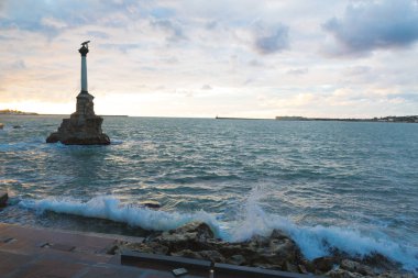 Batık gemi anıt. Sevastopol. Crimea