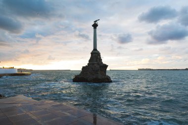 Batık gemi anıt. Sevastopol. Crimea