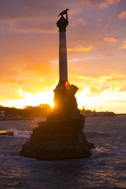 Batık gemi anıt. Sevastopol. Crimea