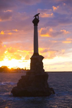 Batık gemi anıt. Sevastopol. Crimea