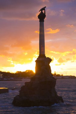 Batık gemi anıt. Sevastopol. Crimea