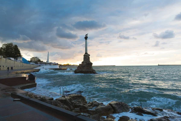 Monument Voor Gezonken Schepen Sevastopol Crimea — Stockfoto