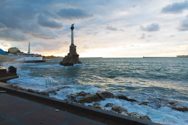 Monument Sunken Ships Sevastopol Crimea — Stock Photo, Image