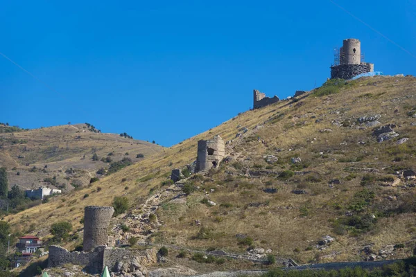 Ceneviz Kalesi Cembalo Balaklava Karadeniz Kıyısında — Stok fotoğraf