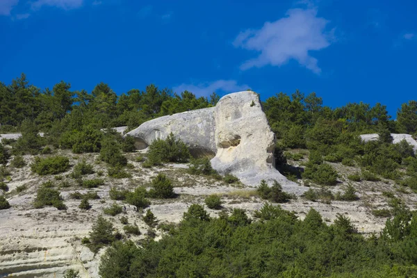 Горный Пейзаж Голубым Небом Облаками — стоковое фото