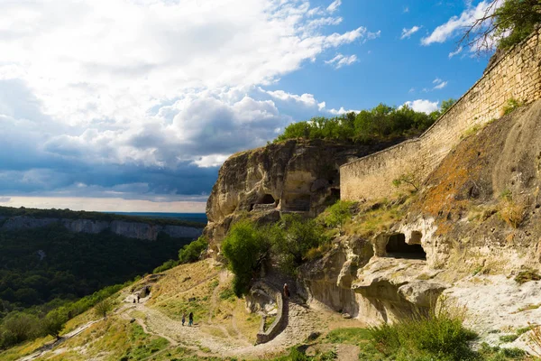 Ruínas Antiga Cidade Caverna Chufut Kale — Fotografia de Stock