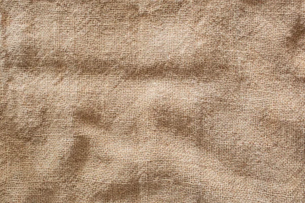 Objetos Fondo Sackcloth Old Texture Close Fondo Blanco Arrugado Telón — Foto de Stock