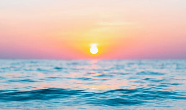 Landskap Havet Solnedgången Abstrakt Stil Pastelltoner Utomhus Hav Bakgrund — Stockfoto