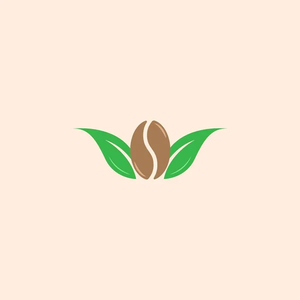 Kaffee Logo Design Mit Modernem Konzept Ikone Kaffeebohnen Tasse Vektor — Stockvektor