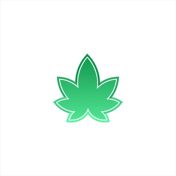 Soyut Yeşil Yaprak ve Yaprak logosu Simge Vektör Tasarımı. Peyzaj Tasarımı, Bahçe, Bitki, Doğa, Sağlık ve Ekoloji Vektörü Resimleri.