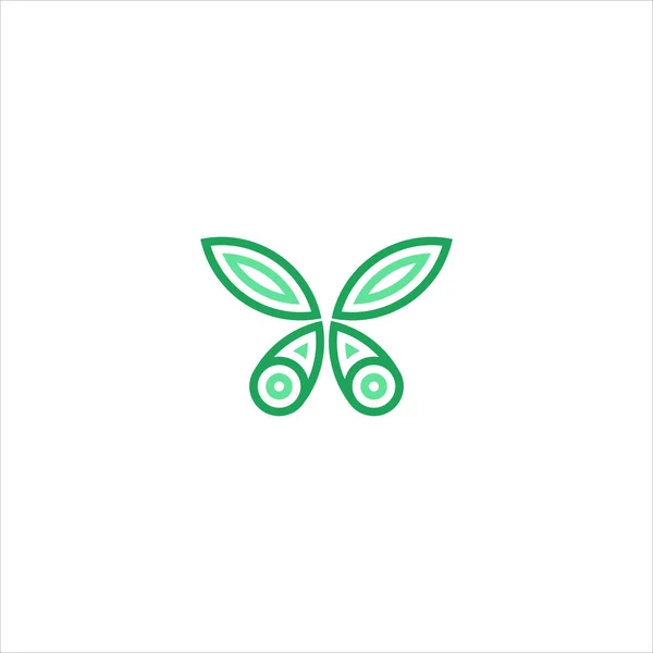 Soyut Yeşil Yaprak ve Yaprak logosu Simge Vektör Tasarımı. Peyzaj Tasarımı, Bahçe, Bitki, Doğa, Sağlık ve Ekoloji Vektörü Resimleri.