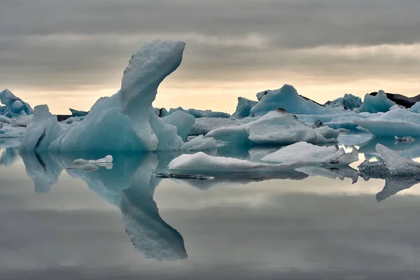 Jkulsrln Más Grande Los Lagos Proglaciales Del País Laguna Encuentra — Foto de Stock