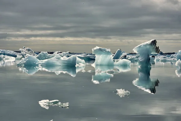 Jkulsrln Più Grande Dei Laghi Proglaciali Del Paese Laguna Trova — Foto Stock