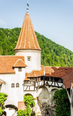 Gizemli Bran Şatosu Kulesi. Vampir Residence Dracula Karpatlar