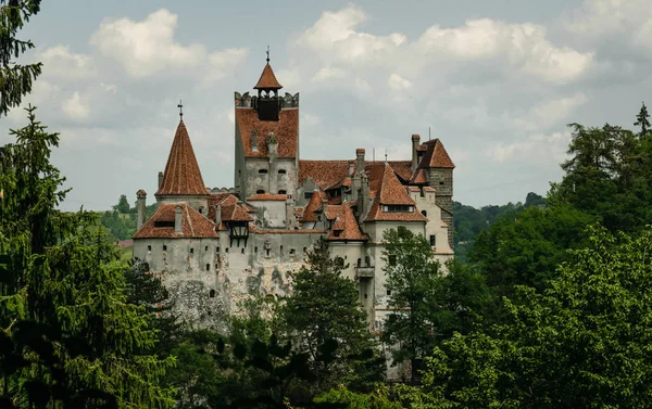 Mysterious Medieval Castle Bran Carpathian Mountains Transylvania — Stock Photo, Image