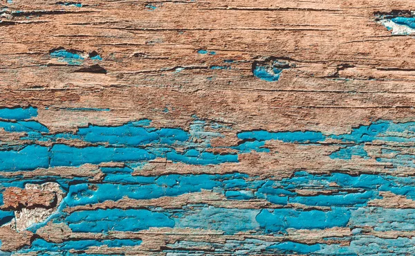 Placa Madeira Pintura Azul Velha — Fotografia de Stock