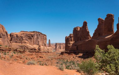 Taş taş Arches Ulusal Parkı, Utah. Çöl Güneybatı ABD