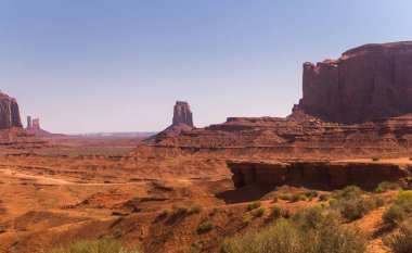 Vahşi Batı ABD. Monument Valley, Arizona, Navajo kabile Park