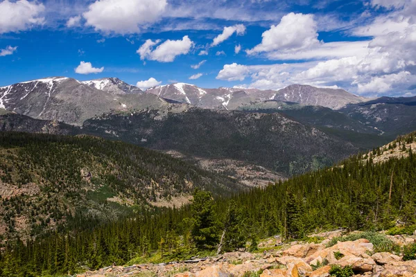 Tatil Colorado Doğal Taş Rocky Dağları Doruklarına Dağ — Stok fotoğraf